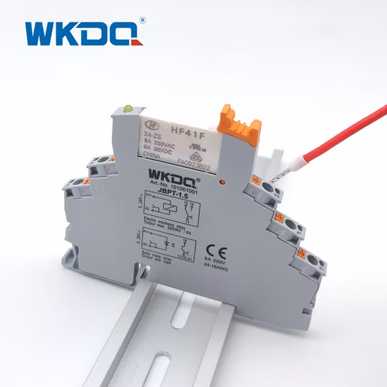Реле Hongfa Geya Fy-41f-3 на DIN-рейку с релейным модулем Socket 1 Co, релейным модулем 12 В постоянного тока или 24 В постоянного тока
